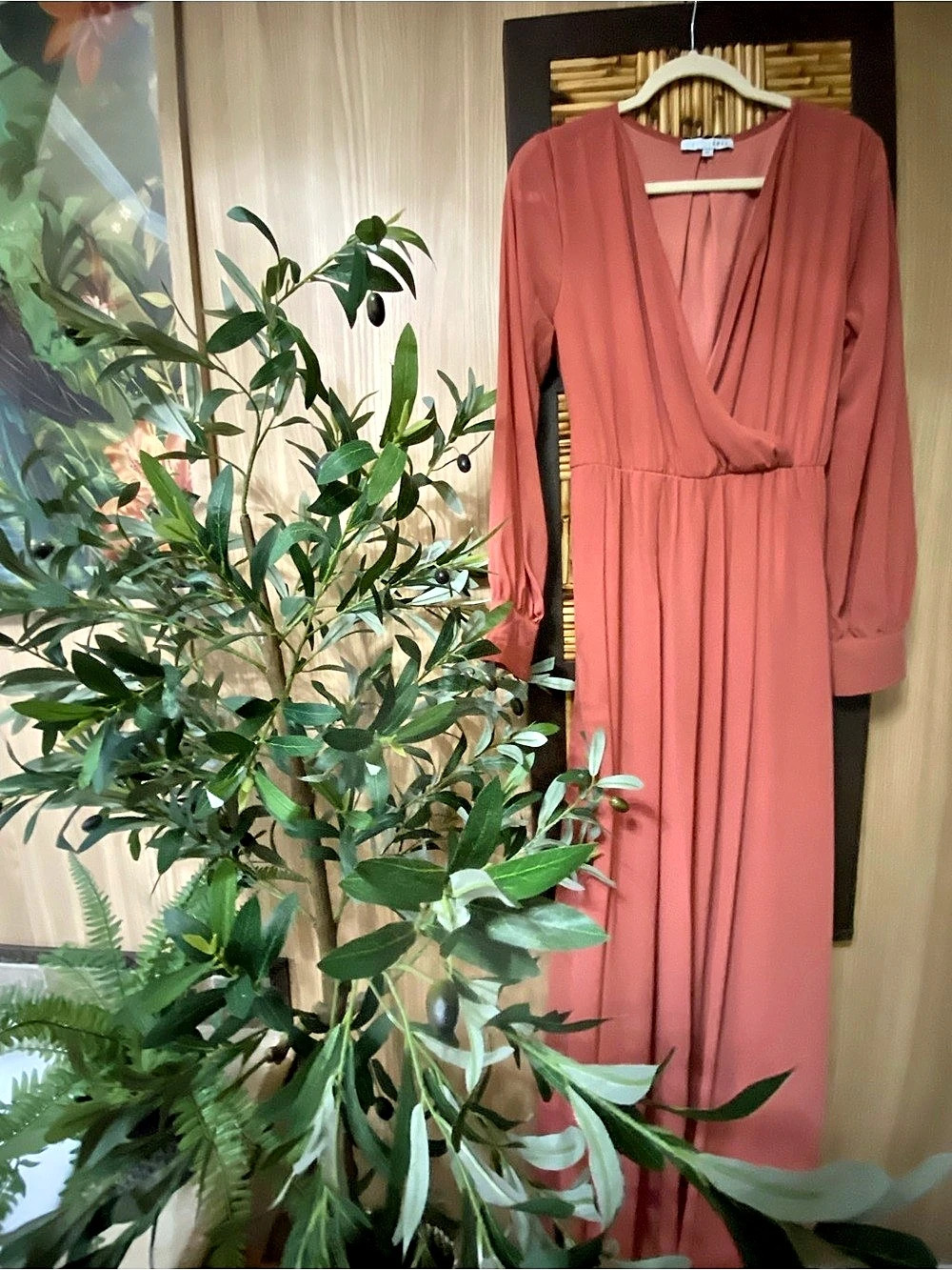 Baltic Born Wrap Front Maxi Dress in Pink Size XL Like New